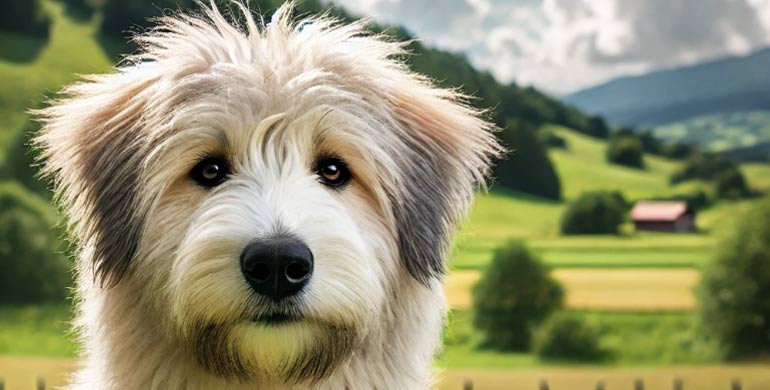 Pyrenäen-Hütehund mit kurzhaarigem Gesicht Pyrenäen-Hütehund mit kurzhaarigem Gesicht
